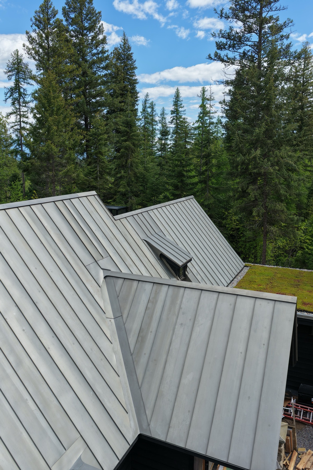 Bonderized panels reading grey-blue under flat light