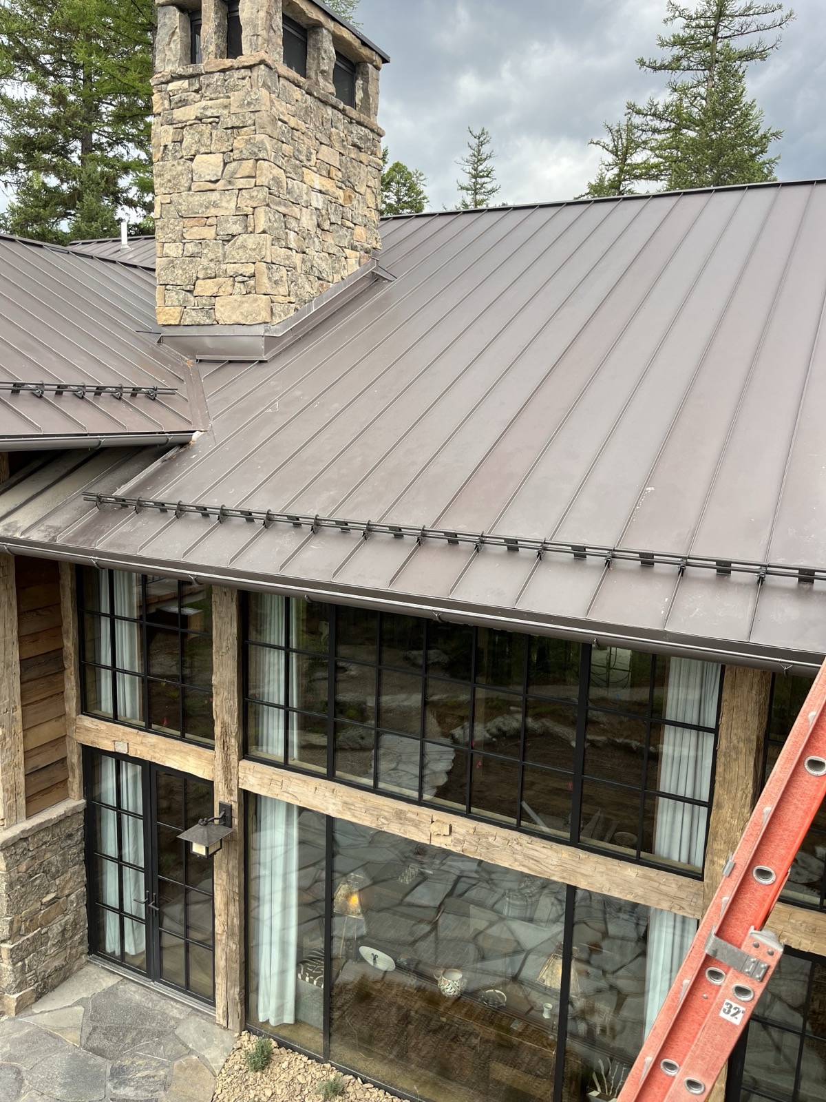 Vintage finish, dry: variegated grey-brown
