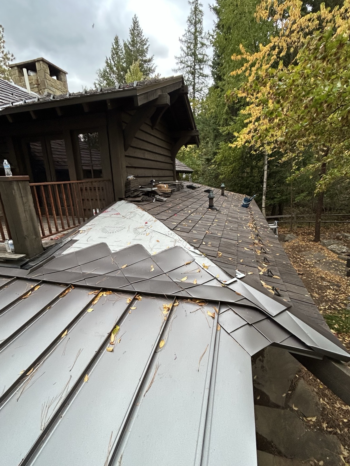 Vintage finish at full elevation